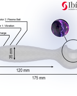 IBIZA – VIBRATORE E STIMOLATORE A SFERA DI PLASMA
