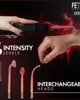 FETISH SUBMISSIVE – VIBRADOR WAND ELECTROESTIMULACIÓN ALTA FRECUENCIA