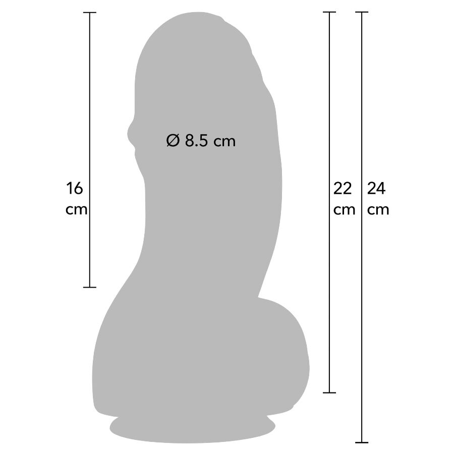 HIDDEN DESIRE - INFERNO DILDO FAT BOYS 22 CM - immagine 4