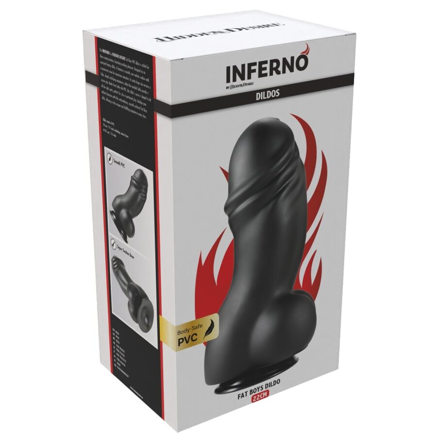 HIDDEN DESIRE - INFERNO DILDO FAT BOYS 22 CM - immagine 7