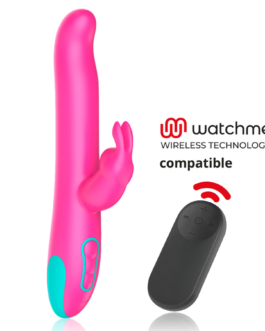 HAPPY LOKY – PLUTO VIBRATORE RABBIT E ROTATORE + TELECOMANDO WATCHME