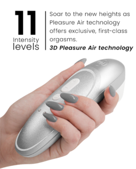 WOMANIZER – STIMOLATORE CLITORIDEO PRO VIBRANTE, COLORE ARGENTO E GRIGIO