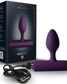 ROCKS-OFF – NOVA SOLARIS PLUG ANAL FINO RECARGABLE 16 FUNCIONES NEGRO