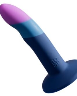ROMP – DILDO IN SILICONE PICCOLO CON VENTOSA TRICOLORE 14 CM