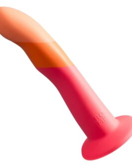 ROMP – DIZI DILDO IN SILICONE CON VENTOSA TRICOLORE 18 CM