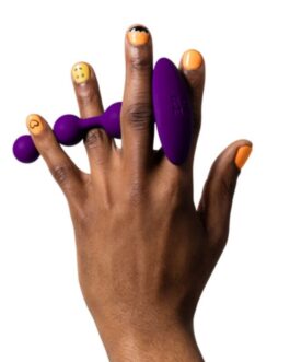 ROMP – AMP PERLE ANALALI IN SILICONE FLESSIBILE VIOLA 12,5 CM VIOLA