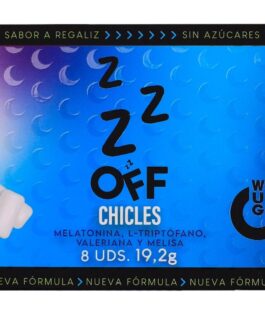 WUG off – La gomma da masticare funzionale che ti aiuta a rilassarti e a dormire meglio. BLISTER DA 8 CONFEZIONI