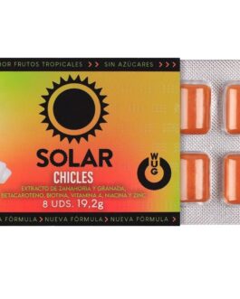 WUG solar – La gomma da masticare che prepara la pelle al sole. BLISTER DA 8 PEZZI