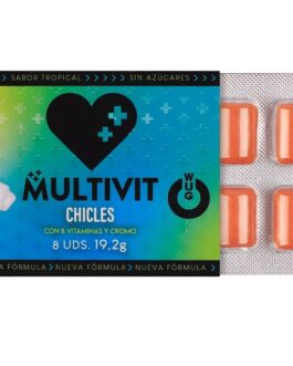 WUG Multivit – La gomma da masticare funzionale che rafforza le tue difese ogni giorno. BLISTER DA 8 UNITÀ
