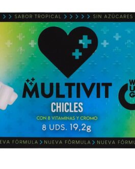 WUG Multivit – La gomma da masticare funzionale che rafforza le tue difese ogni giorno. BLISTER DA 8 UNITÀ