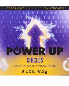 WUG Power Up – Gomma da masticare energetica per concentrazione e resistenza. BLISTER DA 8 PEZZI