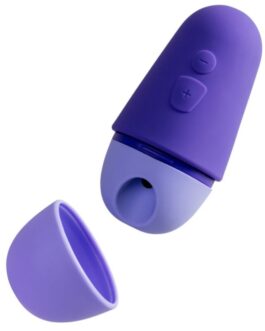 ROMP – STIMOLATORE CLITORIDEO GRATUITO CON COPERCHIO, 10 LIVELLI, RICARICABILE, VIOLA