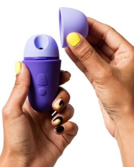 ROMP – STIMOLATORE CLITORIDEO GRATUITO CON COPERCHIO, 10 LIVELLI, RICARICABILE, VIOLA