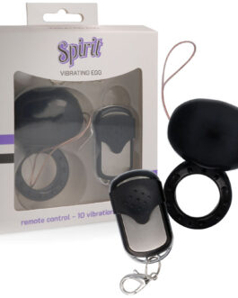 SPIRIT – ANILLO VIBRADOR CONTROL REMOTO NEGRO