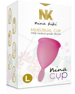 NINA KIKÍ – COPPA MESTRUALE ROSA – TAGLIA L