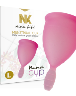 NINA KIKÍ – COPPA MESTRUALE ROSA – TAGLIA L