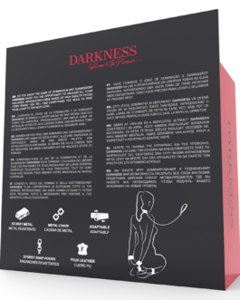 DARKNESS – MANETTE E COLLETTO IN PELLE NERA