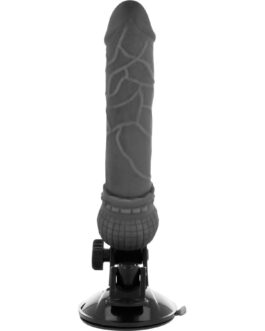 BASECOCK – VIBRATORE REALISTICO TELECOMANDO NERO 19,5 CM