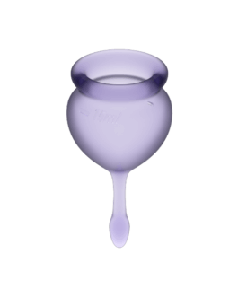 SATISFYER – FEEL GOOD KIT COPA MENSTRUAL AZUL INTENSO 15 + 20 ML