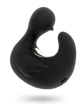 BLACK&SILVER – DUCKYMANIA DITALE RICARICABILE STIMOLANTE D’ANATRA IN SILICONE