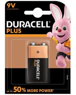 DURACELL – BATTERIA PLUS POWER 9V LR61 1UNIT