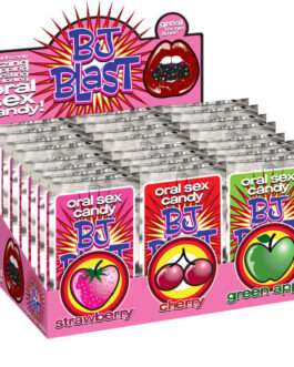 PIPEDREAM – BJ BLAST FRAGOLA / CILIEGIA E MELA VERDE – ESPOSITORE – 36 PEZZI