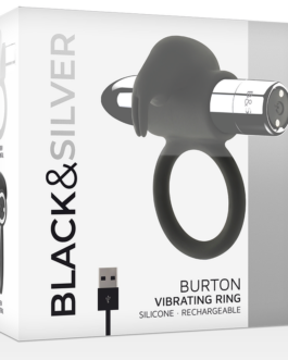 BLACK&SILVER – ANELLO RICARICABILE BURTON 10 MODALITÀ DI VIBRAZIONE