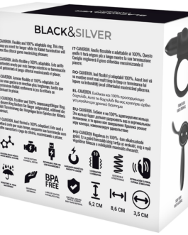BLACK&SILVER – ANELLO RICARICABILE CAMERON BLACK