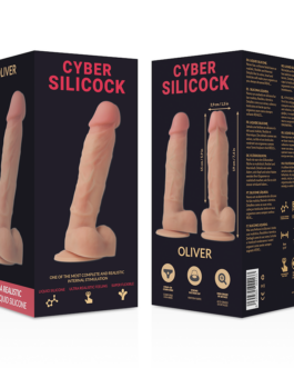 CYBER SILICOCK – OLIVER SILICONE LIQUIDO MORBIDO ULTRA REALISTICO 19 CM -O- 3.9 CM