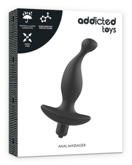ADDICTED TOYS – MASSAGGIATORE ANALE CON VIBRAZIONE NERAMODELLO 1