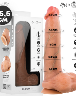 MR INTENSE - BRUCE XL DILDO IN SILICONE CON TESTICOLI 25,5 CM -Ø- 5,5 CM