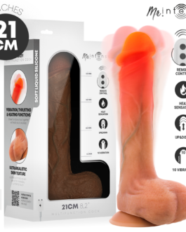 MR INTENSE – DILDO VIBRANTE IN SILICONE BRADLEY CON EFFETTO CALORE E TELECOMANDO 21 CM -Ø- 4,2 CM