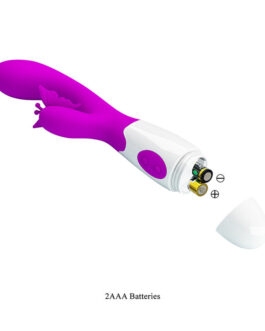 PRETTY LOVE – VIBRATORE A CONIGLIO BUTTERFLY KISS 30 FUNZIONI VIOLA