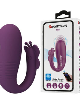 PRETTY LOVE – VIBRATORE A UOVO KLAY CON SPINTA, CONTROLLO TRAMITE APP, VIOLA