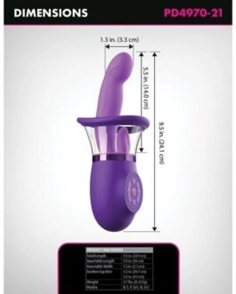 FANTASY FOR HER – VIBRATORE A CONIGLIO ULTIMATE PLEASURE PRO PLUS VIOLA 20,3 CM