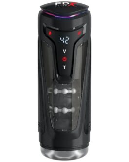 PDX ELITE – MOTO-BATOR PRO MASTURBATORE AUTOMATICO VIBRANTE E RISCALDANTE CON PROTEZIONE, 26,5 CM