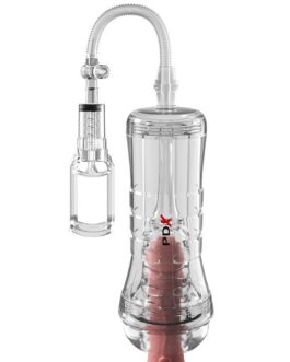PDX ELITE – ASPIRATORE A TUBO DI VISTA XXL TRASPARENTE CON POMPA DI ASPIRAZIONE 27,3 CM