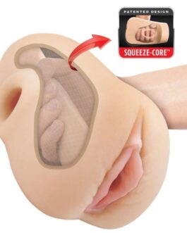 PDX PLUS – VAGINA REALISTICA, SPUNTATORE, STRIZZATORE, STROFINATORE, 18 CM