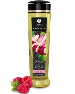 SHUNGA – OLIO DA MASSAGGIO BIOLOGICO AL LAMPONE 240 ML