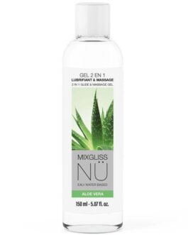 MIXGLISS – 2 IN 1 GEL LUBRIFICANTE E MASSAGGIANTE A BASE D’ACQUA NURU ALOE VERA 150 ML