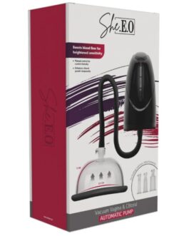 SHE.E.O – POMPA A VUOTO AUTOMATICA PER VAGINA E CLITORIDE NERA