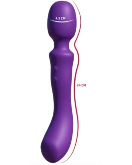 SHE.E.O – BACCHETTA MASSAGGIANTE VIBRANTE A DOPPIA ESTREMITÀ VIOLA
