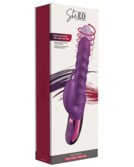 SHE.E.O – VIBRATORE A SPIRALE CON CONIGLIO VIOLA