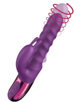 SHE.E.O - VIBRATORE A SPIRALE CON CONIGLIO VIOLA