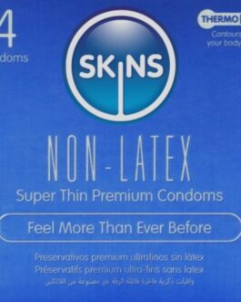 SKINS – PRESERVATIVI SENZA LATTICE, CONFEZIONE DA 4