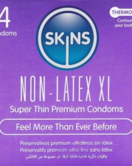 SKINS – PRESERVATIVI SENZA LATTICE, CONFEZIONE XL DA 4