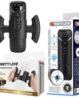 PRETTY LOVE – AETOLA MASTURBATORE AUTOMATICO MULTIFUNZIONE CON MANICO NERO