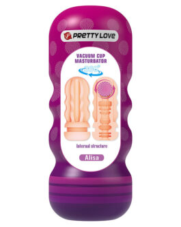 PRETTY LOVE – MASTURBATORE VAGINALE LEVIGANTE CON VENTOSA E TEXTURE INTERNE