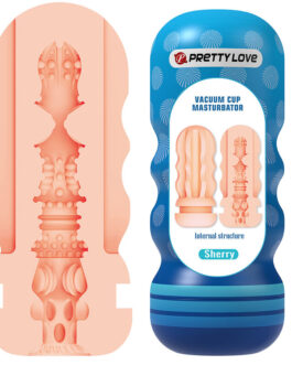 PRETTY LOVE – MASTURBATORE VAGINALE SHERRY CON VENTOSA E TEXTURE INTERNE