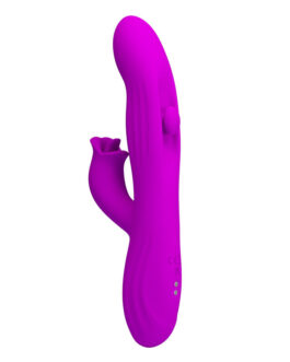 PRETTY LOVE – VIBRATORE OSCILLANTE YALANDA RABBIT CON DISPLAY LED VIOLA